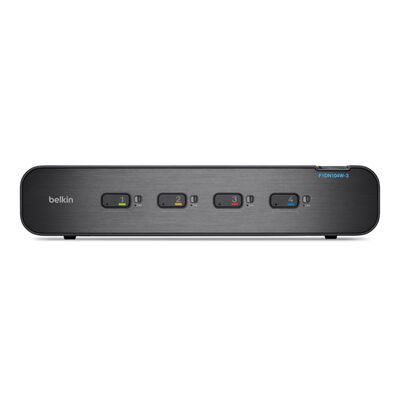 Belkin F1DN104W-3 Secure 4-Port Dual-Head KVM con CAC y acreditación NIAP PP 3.0