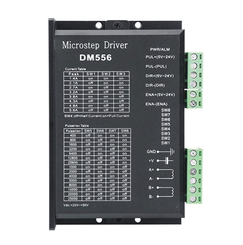 Driver Digital DM556 para Motor Paso a Paso 5,6 A 20-50 VDC