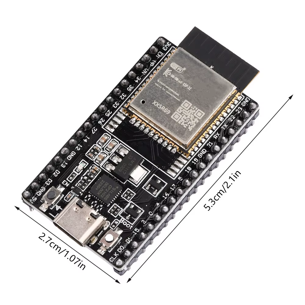 ESP32 DevKitC WROOM-32D 38 Pines WiFi Bluetooth Micro-USB vista 2