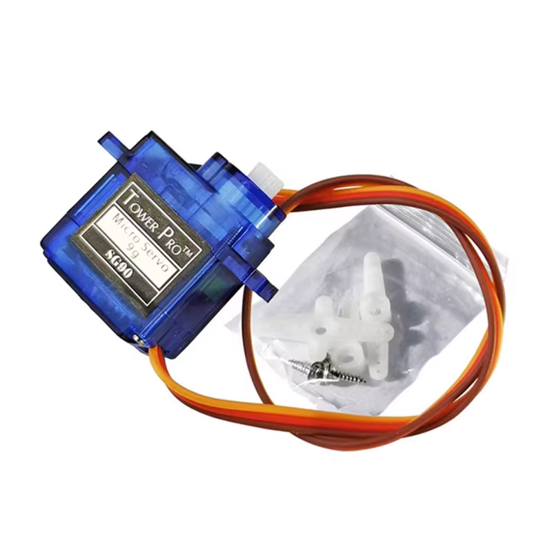 Micro servo SG90 9G 360 grados para robótica y aeromodelismo vista 3