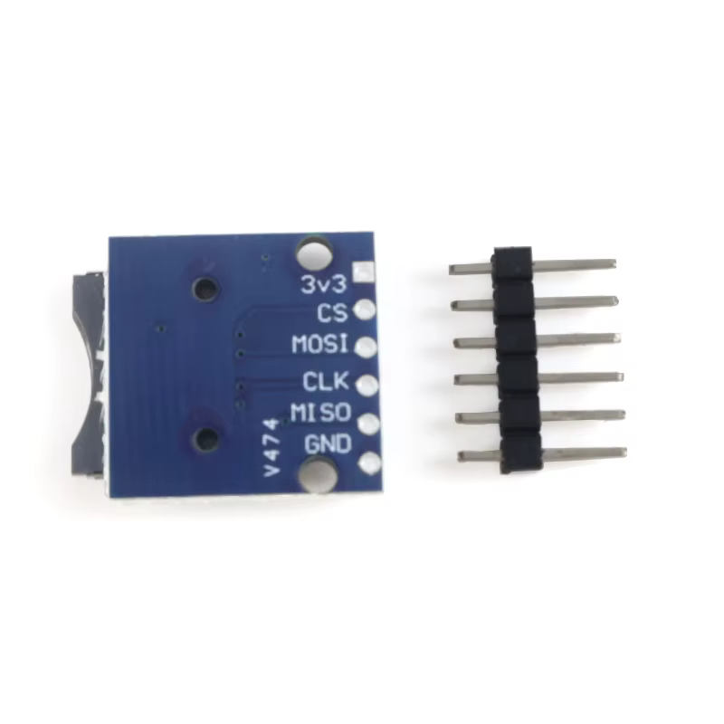 Modulo lector de tarjetas Micro SD 3.3 V SPI TF para Arduino ESP32 | Encabezados no soldados DIY vista 3