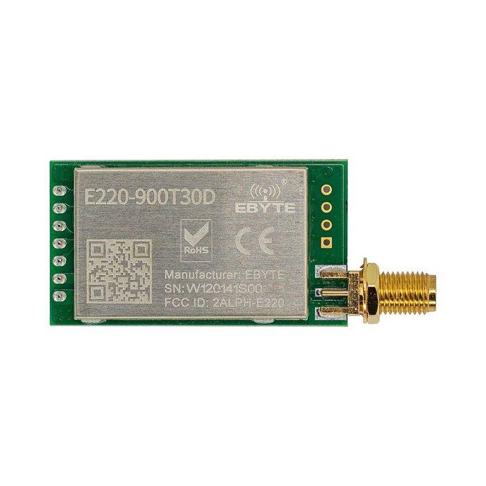 Módulo LoRa EBYTE E220-900T30D 868/915 MHz UART 30 dBm de Largo Alcance