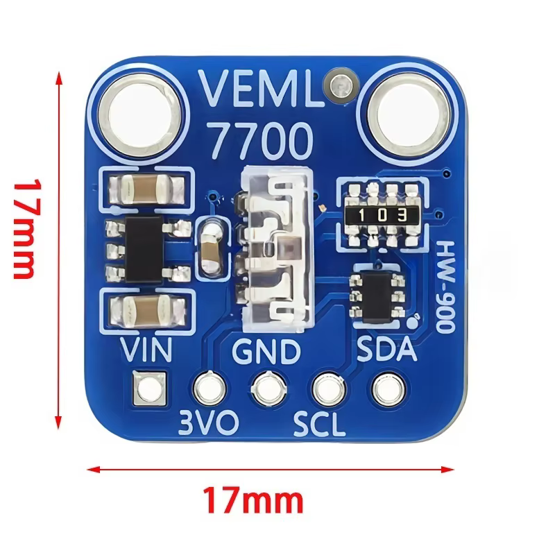 Módulo Sensor de Luz Ambiental VEML7700 I2C 120000 Lux 3.3V/5V vista 3
