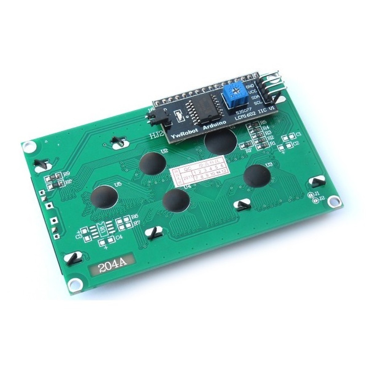 Pantalla LCD 2004 20x4 con módulo I2C 5V vista 2