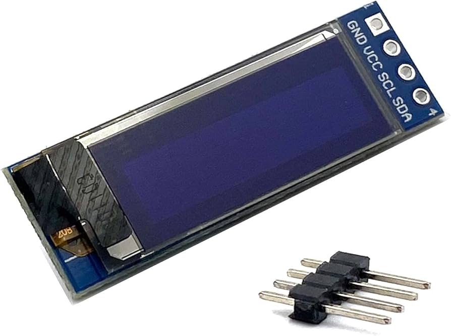 Pantalla OLED 0,91" 128x32 I2C SSD1306 Blanca o Azul