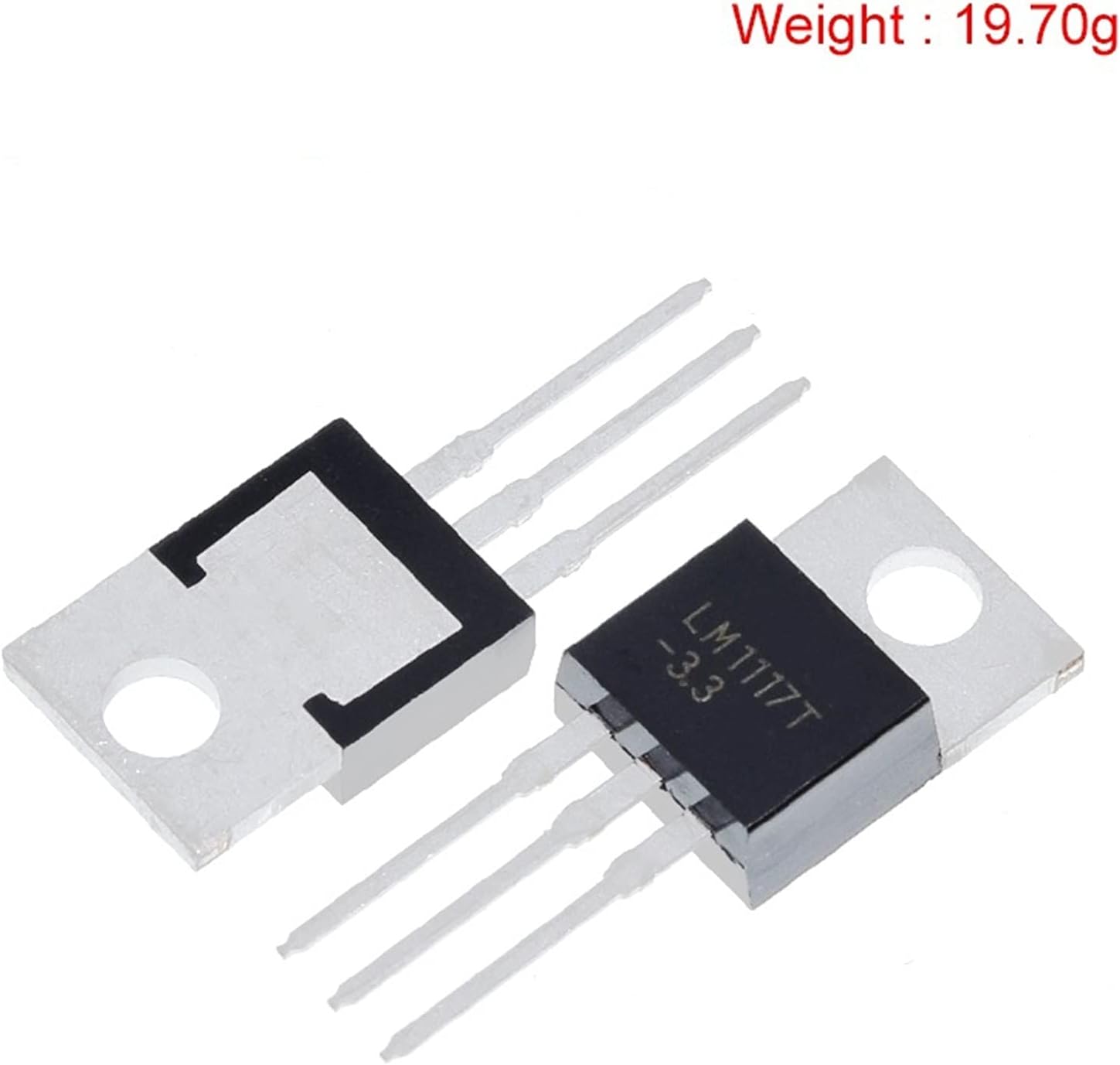 Regulador de voltaje LDO LM1117-3.3 3.3V 800mA SOT-223 vista 4