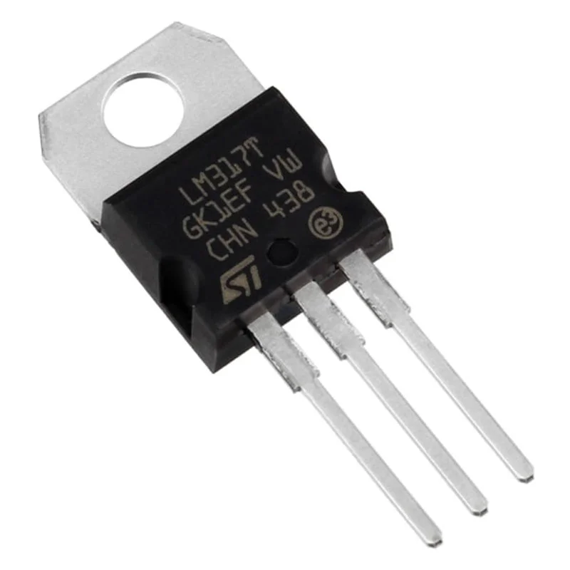 Regulador de Voltaje Ajustable LM317T 1.25–37 V 1.5 A TO-220