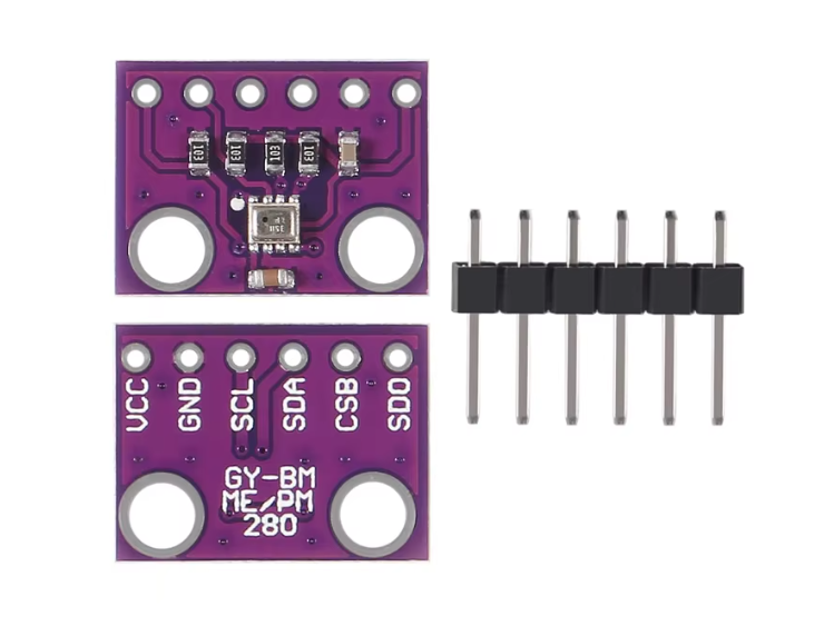 Sensor BME280 de Temperatura, Humedad y Presión Barométrica – 3.3 V / 5 V vista 2